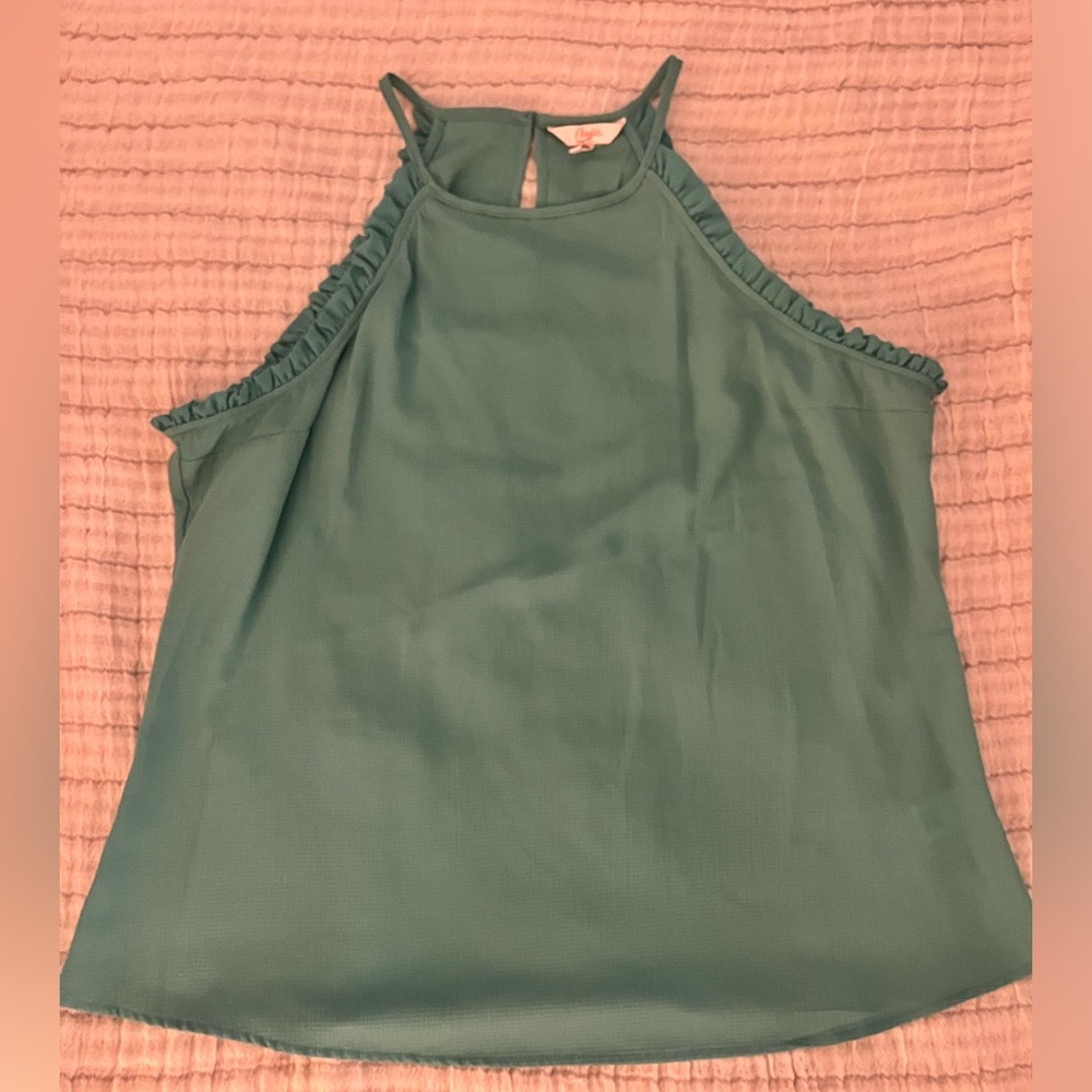 Candies ruffled tank top